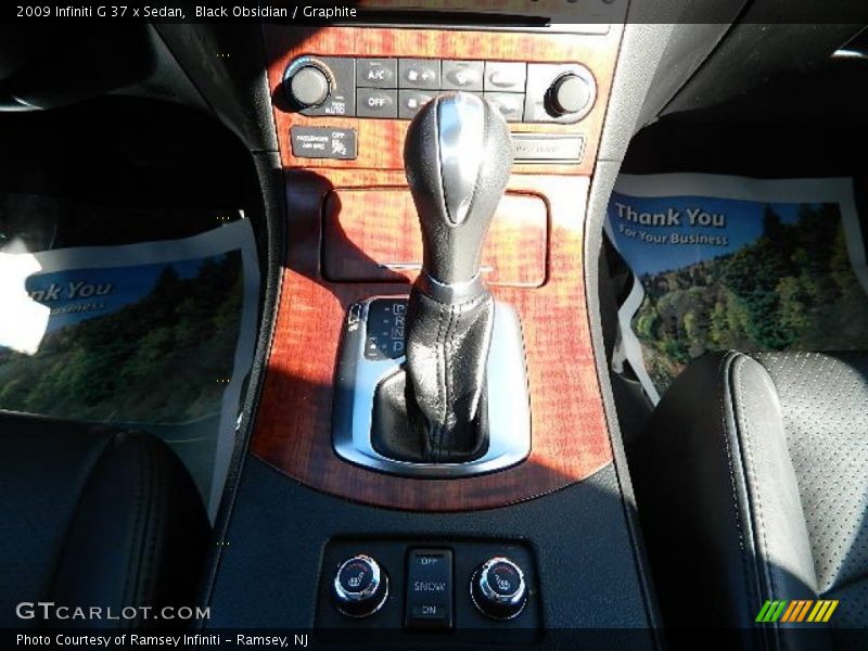 Black Obsidian / Graphite 2009 Infiniti G 37 x Sedan
