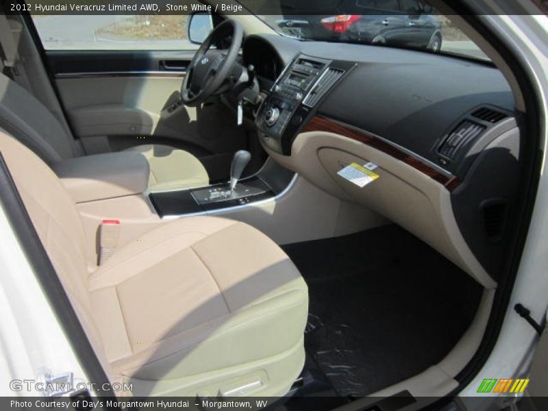 Stone White / Beige 2012 Hyundai Veracruz Limited AWD