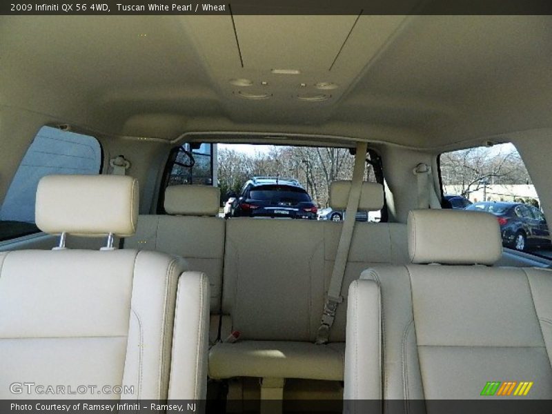 Tuscan White Pearl / Wheat 2009 Infiniti QX 56 4WD