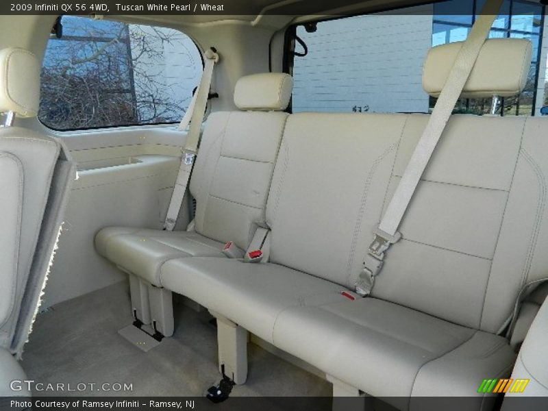 Tuscan White Pearl / Wheat 2009 Infiniti QX 56 4WD