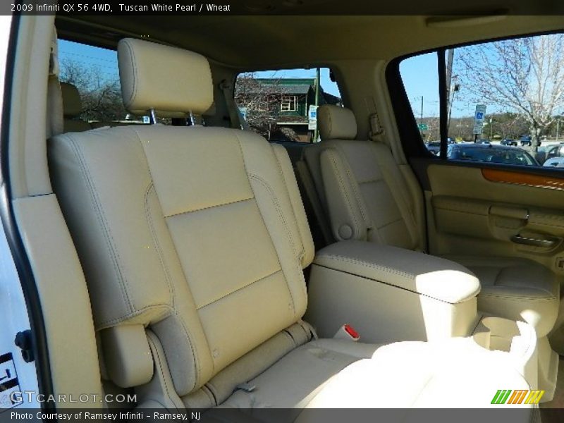 Tuscan White Pearl / Wheat 2009 Infiniti QX 56 4WD