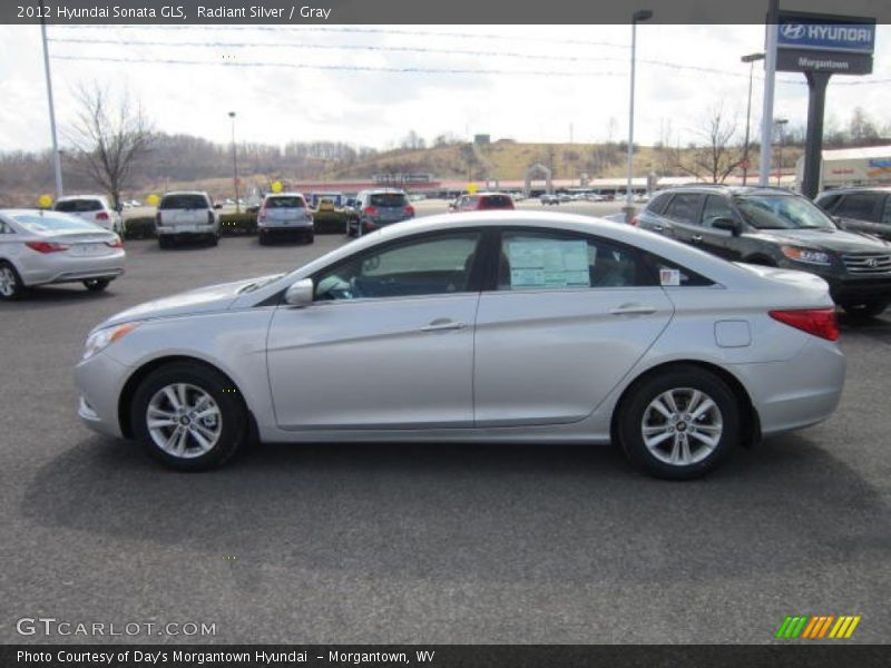 Radiant Silver / Gray 2012 Hyundai Sonata GLS