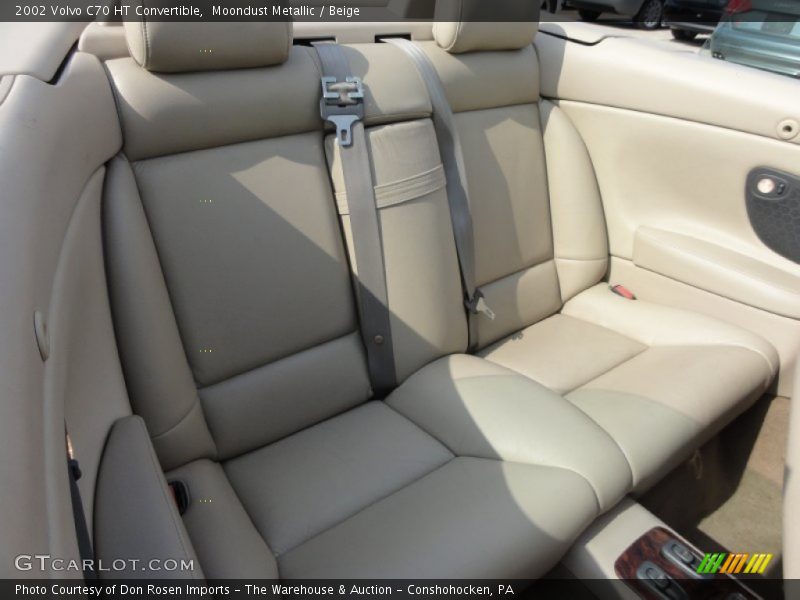 Rear Seat of 2002 C70 HT Convertible