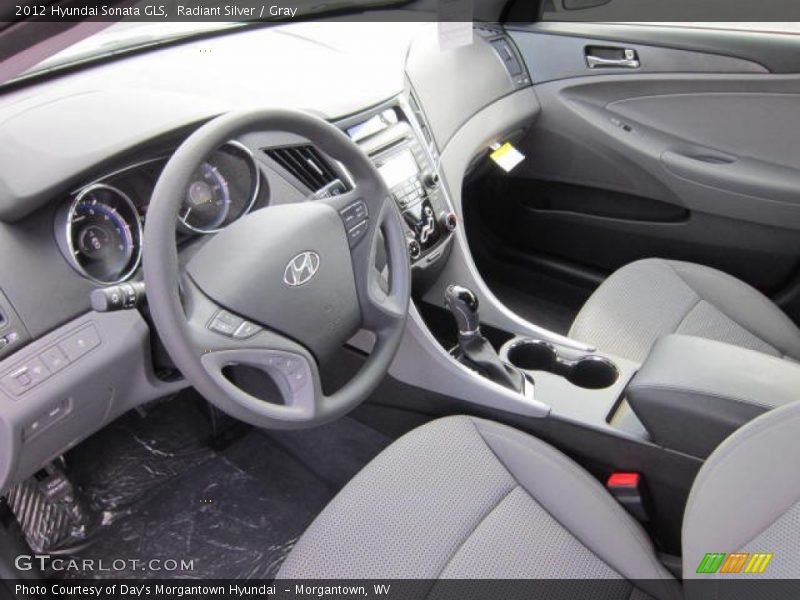Radiant Silver / Gray 2012 Hyundai Sonata GLS