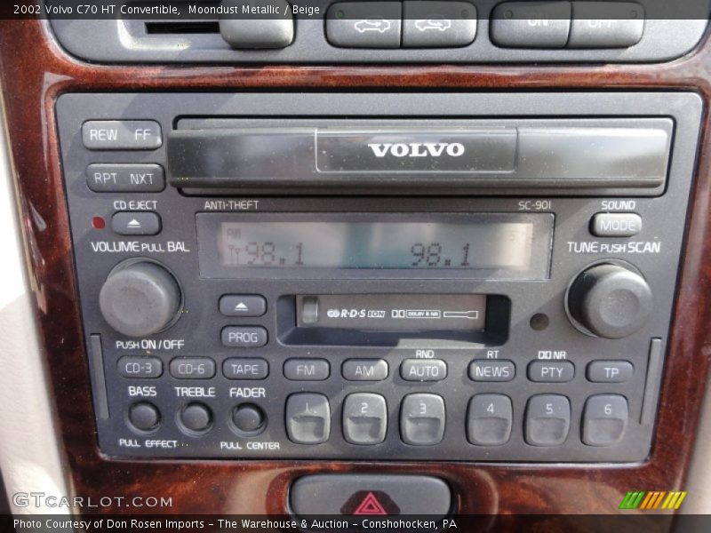 Audio System of 2002 C70 HT Convertible