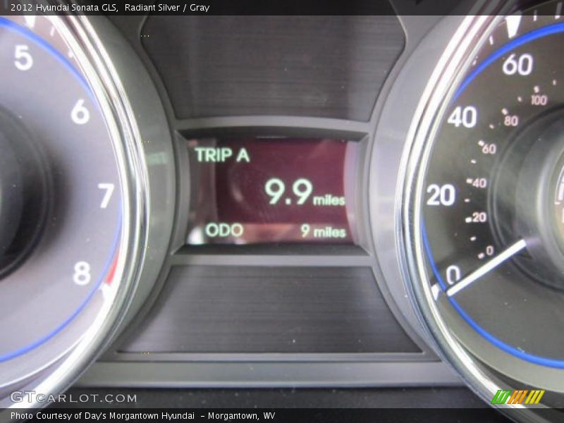 Radiant Silver / Gray 2012 Hyundai Sonata GLS