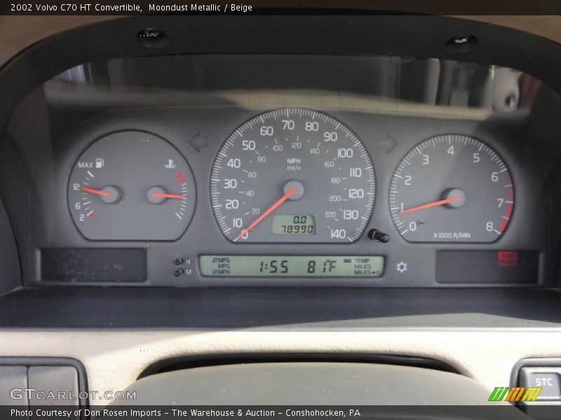  2002 C70 HT Convertible HT Convertible Gauges