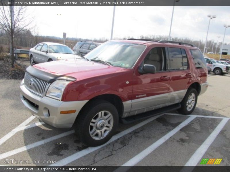 Toreador Red Metallic / Medium Dark Parchment 2002 Mercury Mountaineer AWD