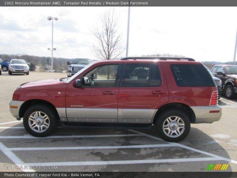 Toreador Red Metallic / Medium Dark Parchment 2002 Mercury Mountaineer AWD