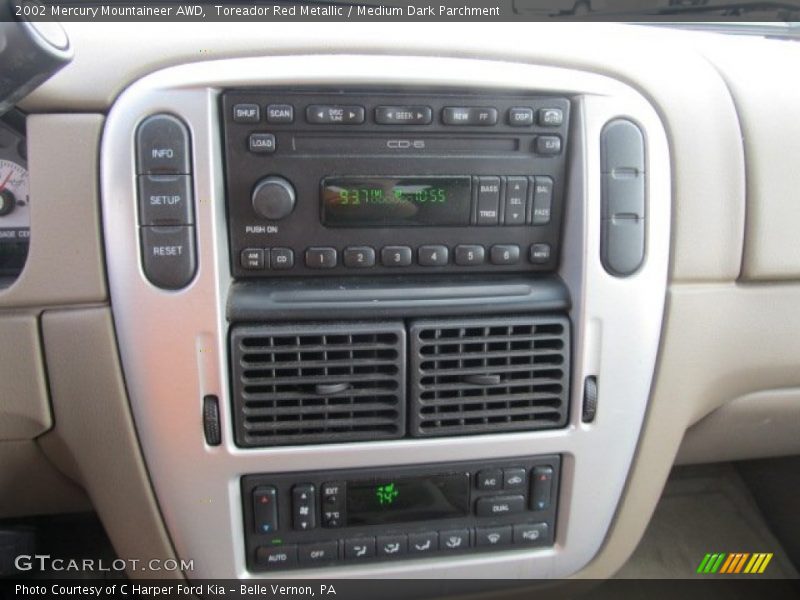 Controls of 2002 Mountaineer AWD