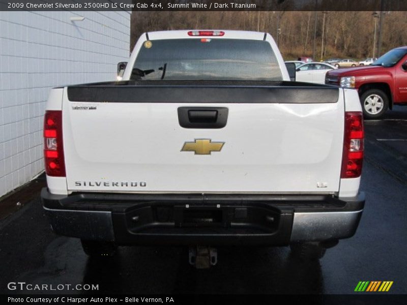 Summit White / Dark Titanium 2009 Chevrolet Silverado 2500HD LS Crew Cab 4x4