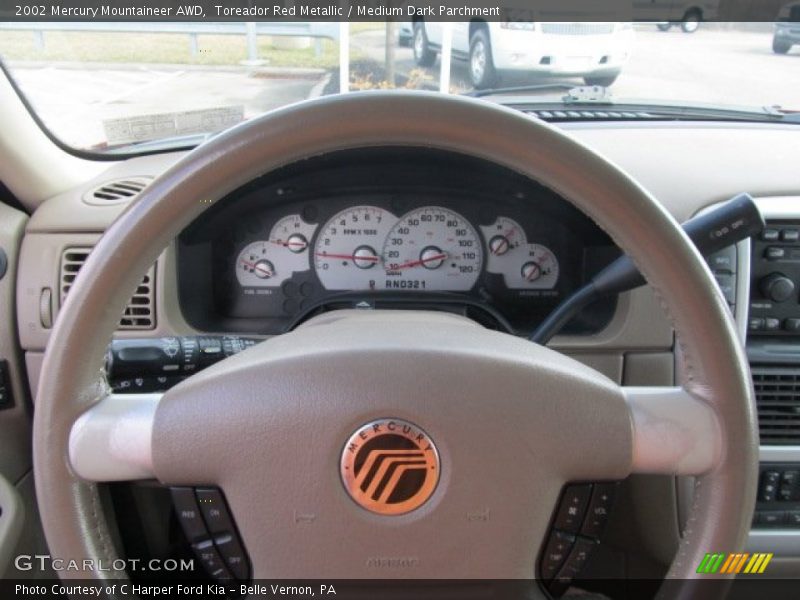 Toreador Red Metallic / Medium Dark Parchment 2002 Mercury Mountaineer AWD