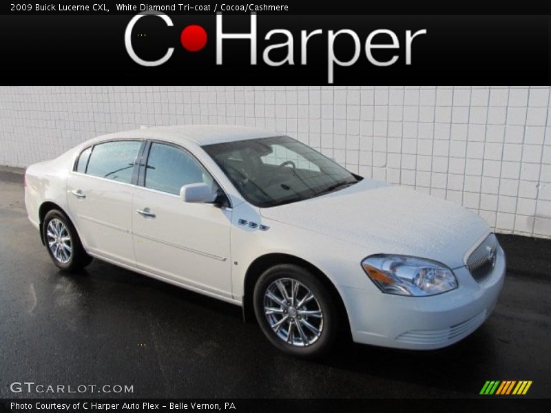 White Diamond Tri-coat / Cocoa/Cashmere 2009 Buick Lucerne CXL