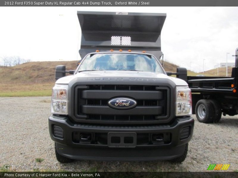 Oxford White / Steel 2012 Ford F350 Super Duty XL Regular Cab 4x4 Dump Truck