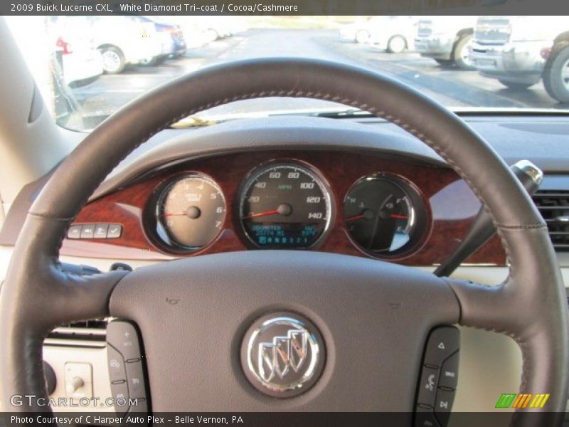 White Diamond Tri-coat / Cocoa/Cashmere 2009 Buick Lucerne CXL