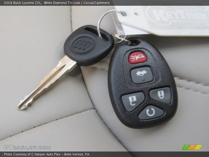 White Diamond Tri-coat / Cocoa/Cashmere 2009 Buick Lucerne CXL