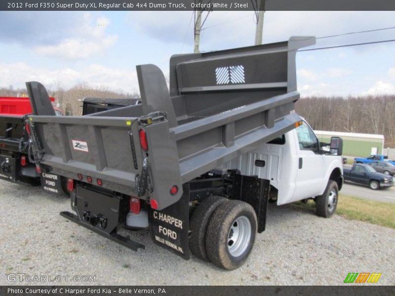 Oxford White / Steel 2012 Ford F350 Super Duty XL Regular Cab 4x4 Dump Truck