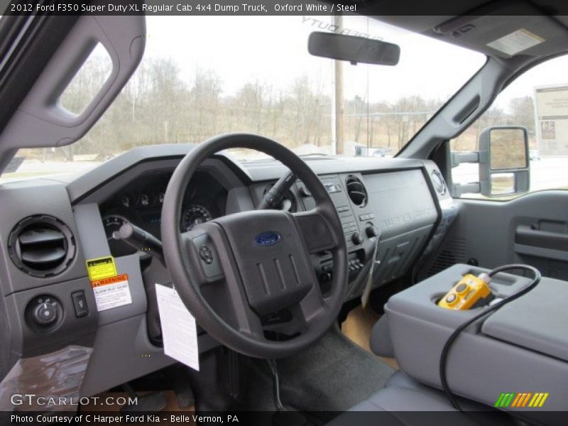 Oxford White / Steel 2012 Ford F350 Super Duty XL Regular Cab 4x4 Dump Truck