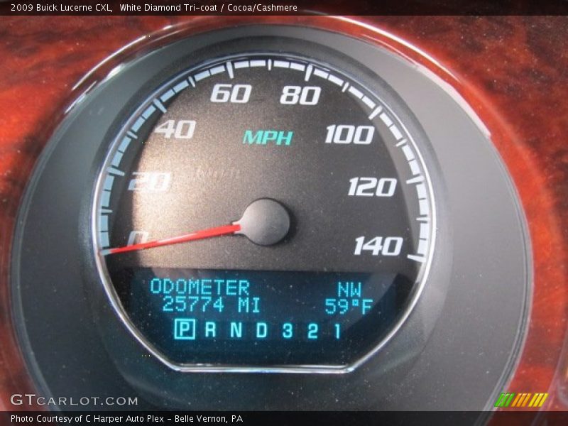White Diamond Tri-coat / Cocoa/Cashmere 2009 Buick Lucerne CXL
