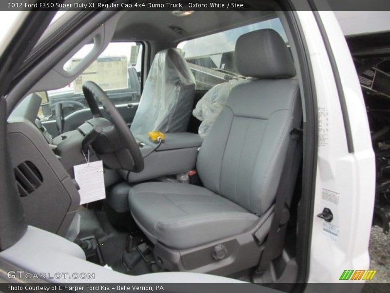 Oxford White / Steel 2012 Ford F350 Super Duty XL Regular Cab 4x4 Dump Truck