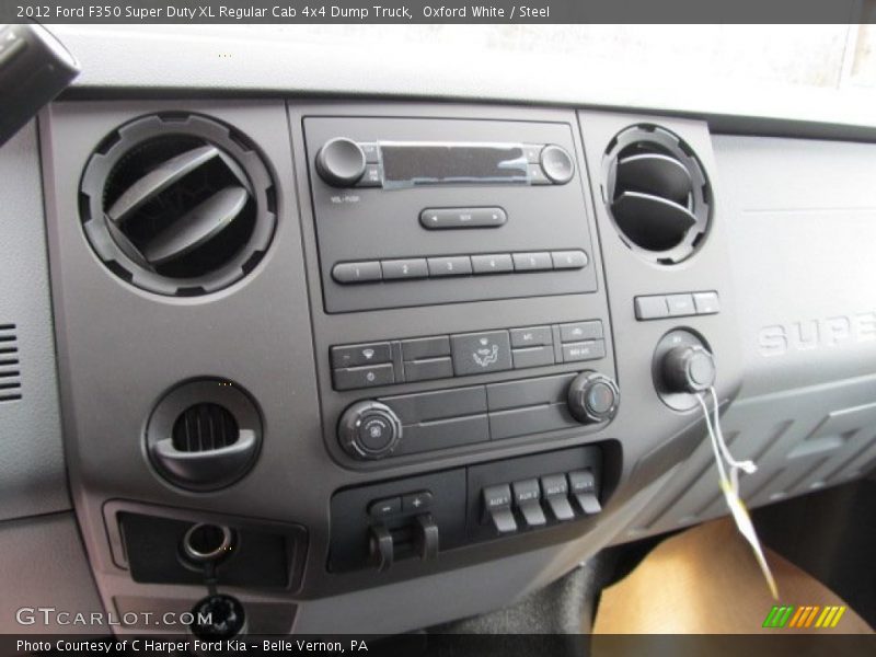 Oxford White / Steel 2012 Ford F350 Super Duty XL Regular Cab 4x4 Dump Truck