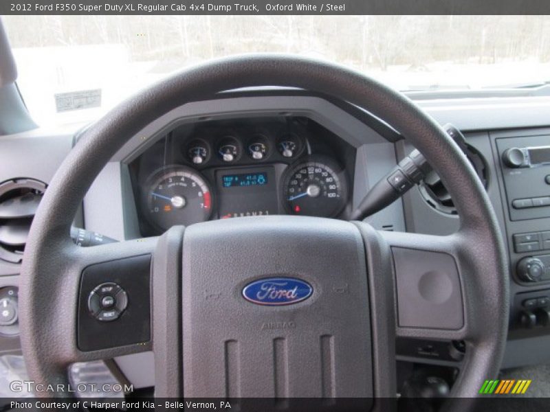 Oxford White / Steel 2012 Ford F350 Super Duty XL Regular Cab 4x4 Dump Truck