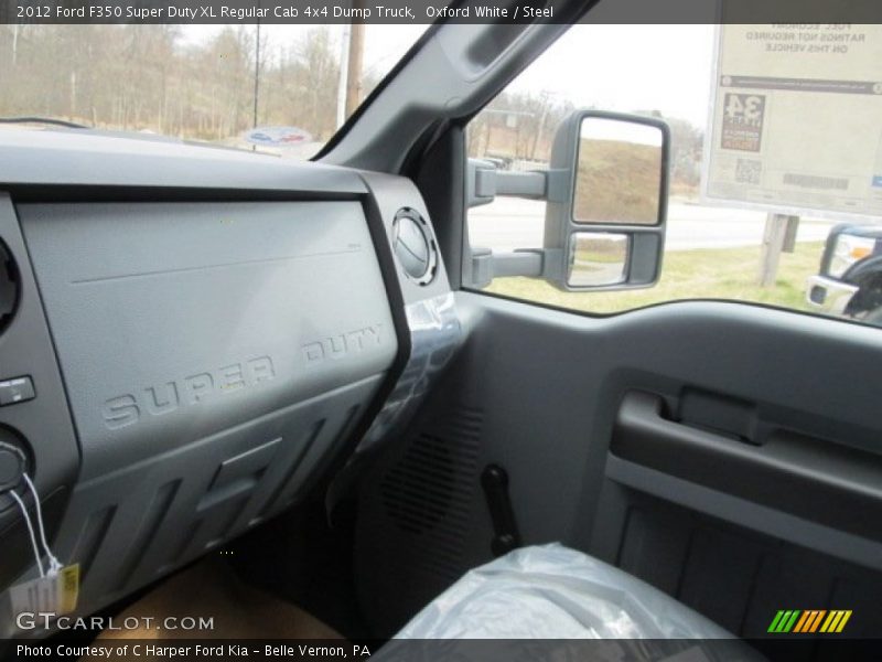 Oxford White / Steel 2012 Ford F350 Super Duty XL Regular Cab 4x4 Dump Truck