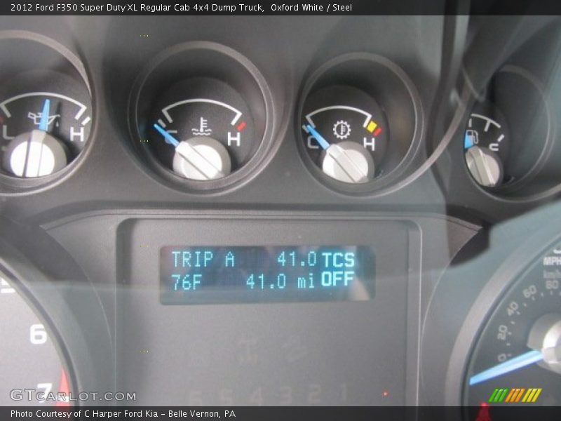 Oxford White / Steel 2012 Ford F350 Super Duty XL Regular Cab 4x4 Dump Truck