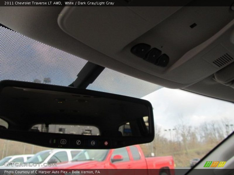 White / Dark Gray/Light Gray 2011 Chevrolet Traverse LT AWD