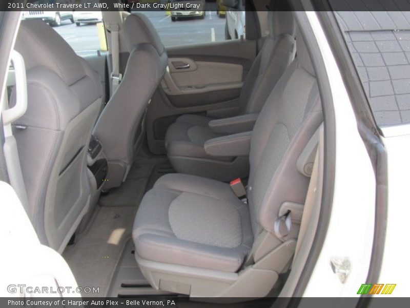 White / Dark Gray/Light Gray 2011 Chevrolet Traverse LT AWD