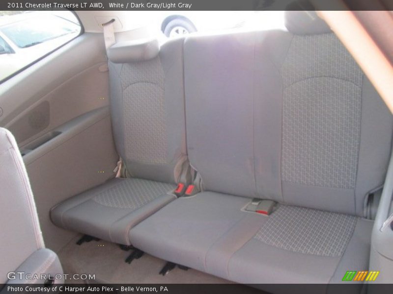 White / Dark Gray/Light Gray 2011 Chevrolet Traverse LT AWD