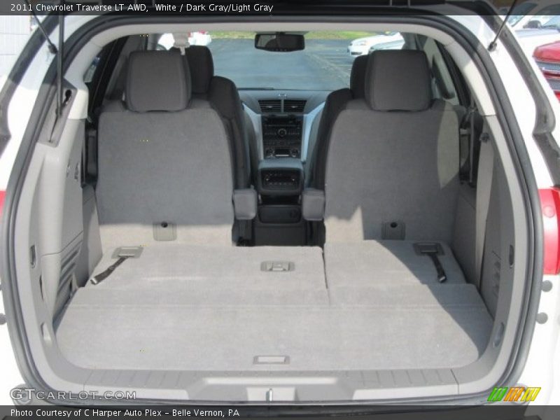White / Dark Gray/Light Gray 2011 Chevrolet Traverse LT AWD