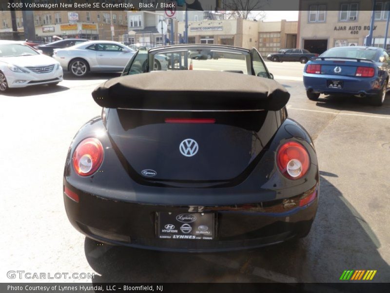 Black / Black 2008 Volkswagen New Beetle SE Convertible