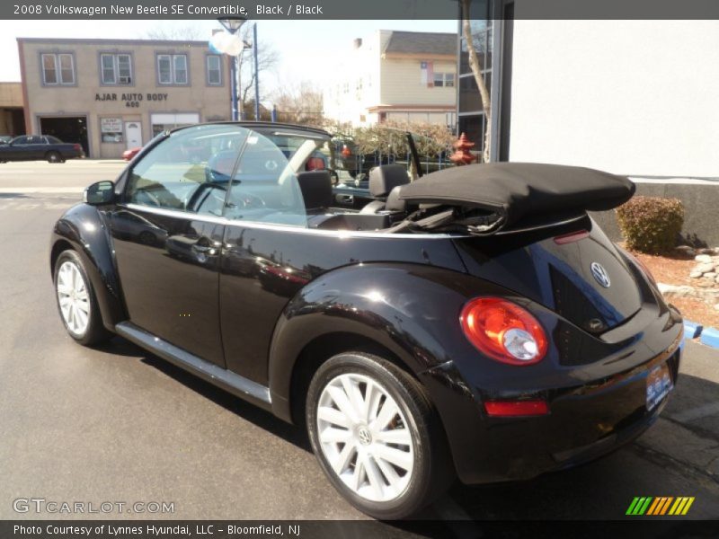 Black / Black 2008 Volkswagen New Beetle SE Convertible