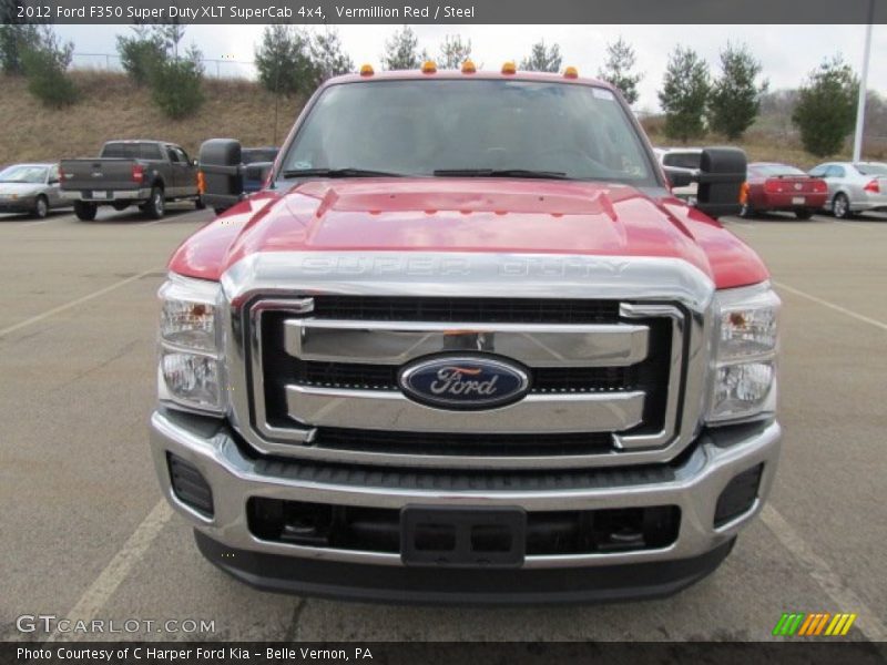 Vermillion Red / Steel 2012 Ford F350 Super Duty XLT SuperCab 4x4