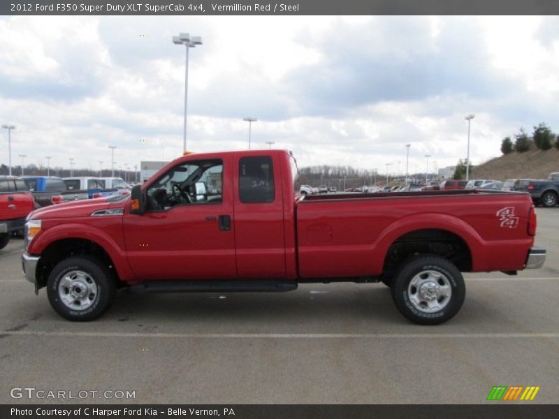 Vermillion Red / Steel 2012 Ford F350 Super Duty XLT SuperCab 4x4