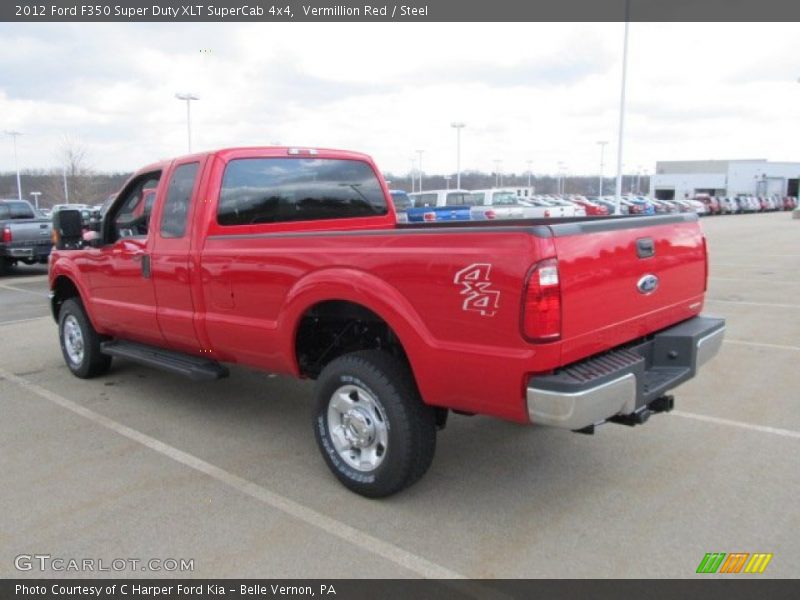 Vermillion Red / Steel 2012 Ford F350 Super Duty XLT SuperCab 4x4