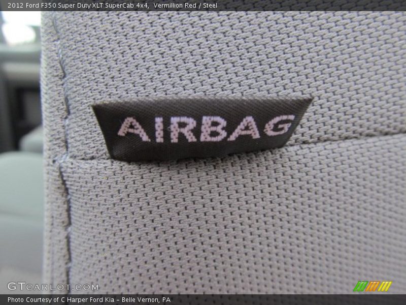 Vermillion Red / Steel 2012 Ford F350 Super Duty XLT SuperCab 4x4