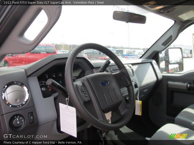 Vermillion Red / Steel 2012 Ford F350 Super Duty XLT SuperCab 4x4
