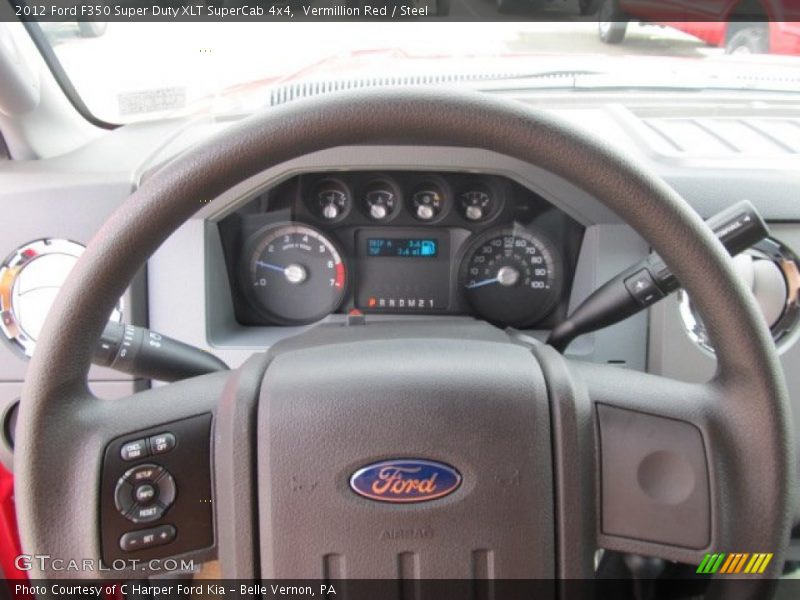 Vermillion Red / Steel 2012 Ford F350 Super Duty XLT SuperCab 4x4