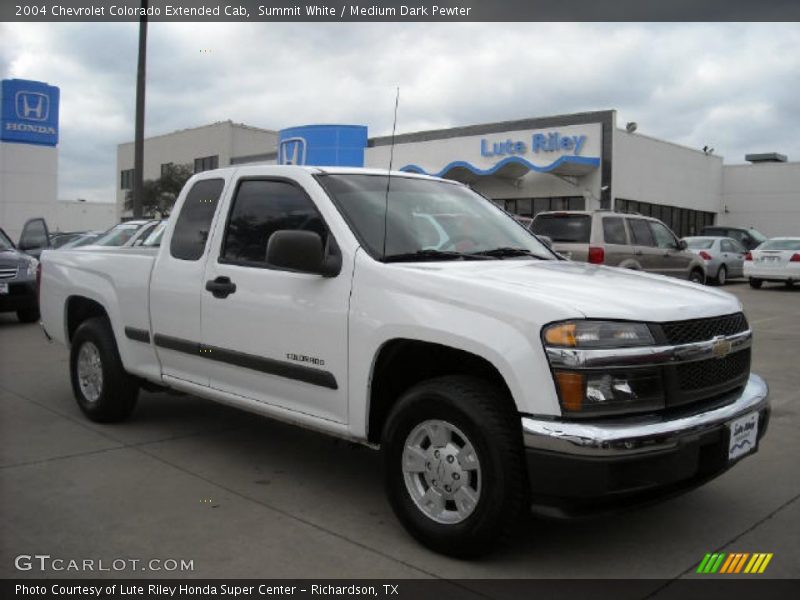 Summit White / Medium Dark Pewter 2004 Chevrolet Colorado Extended Cab
