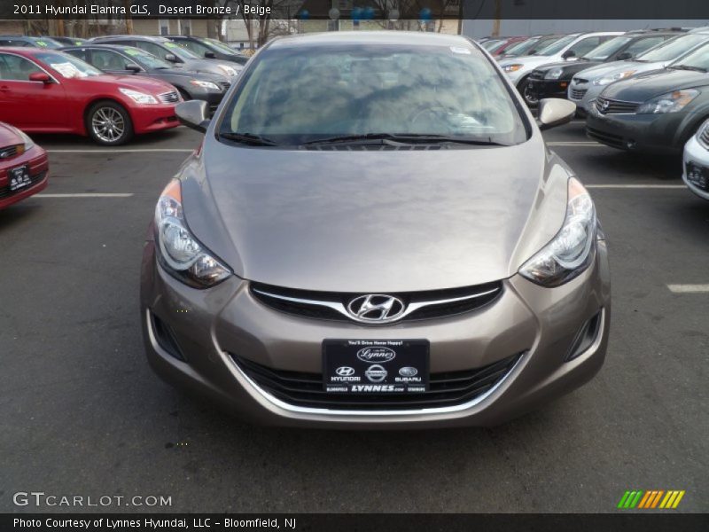 Desert Bronze / Beige 2011 Hyundai Elantra GLS