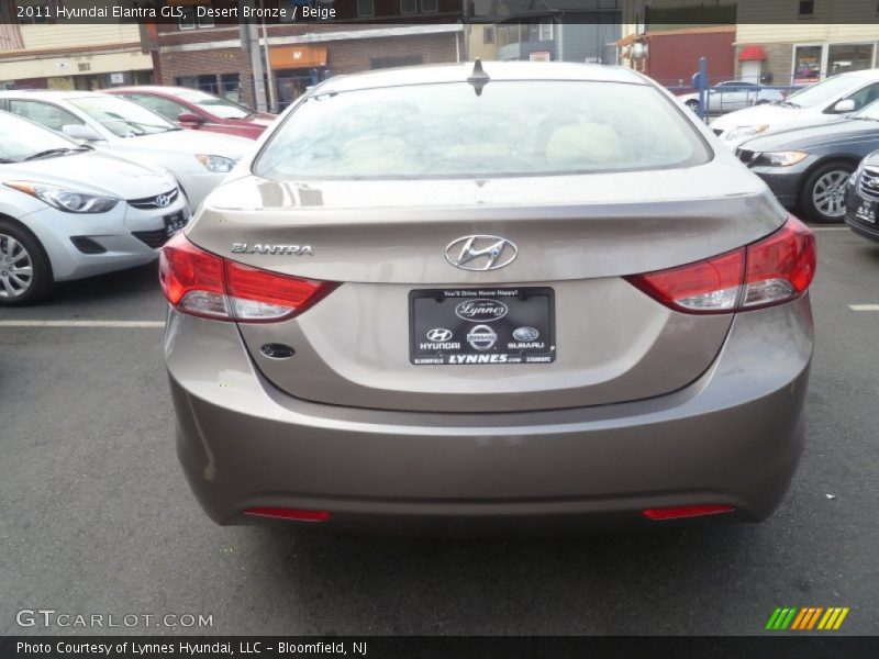 Desert Bronze / Beige 2011 Hyundai Elantra GLS