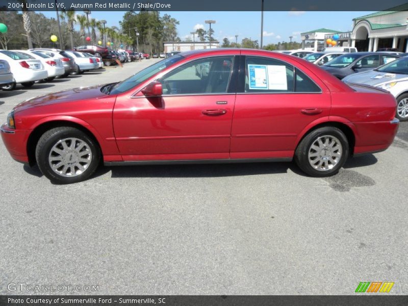 Autumn Red Metallic / Shale/Dove 2004 Lincoln LS V6