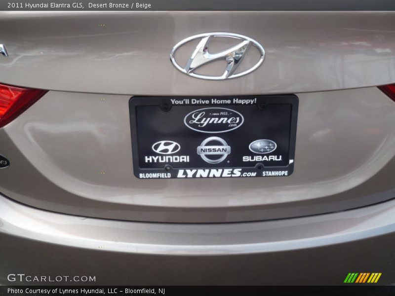 Desert Bronze / Beige 2011 Hyundai Elantra GLS