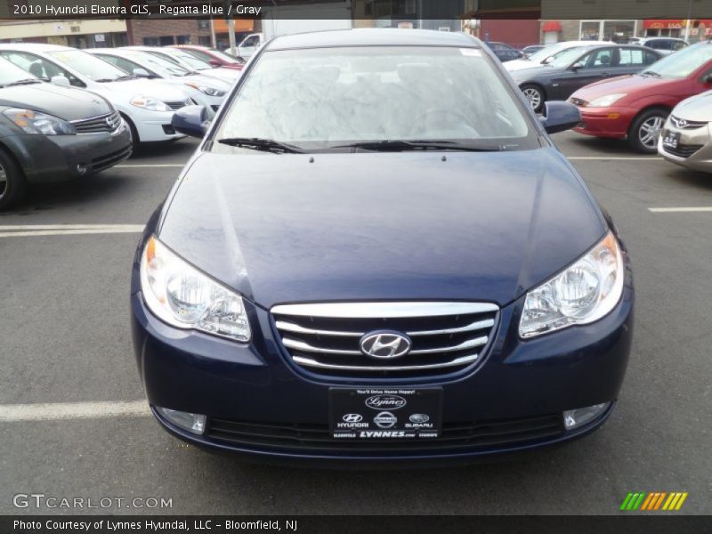 Regatta Blue / Gray 2010 Hyundai Elantra GLS