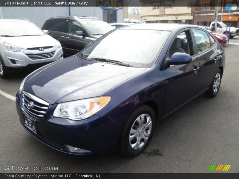 Regatta Blue / Gray 2010 Hyundai Elantra GLS