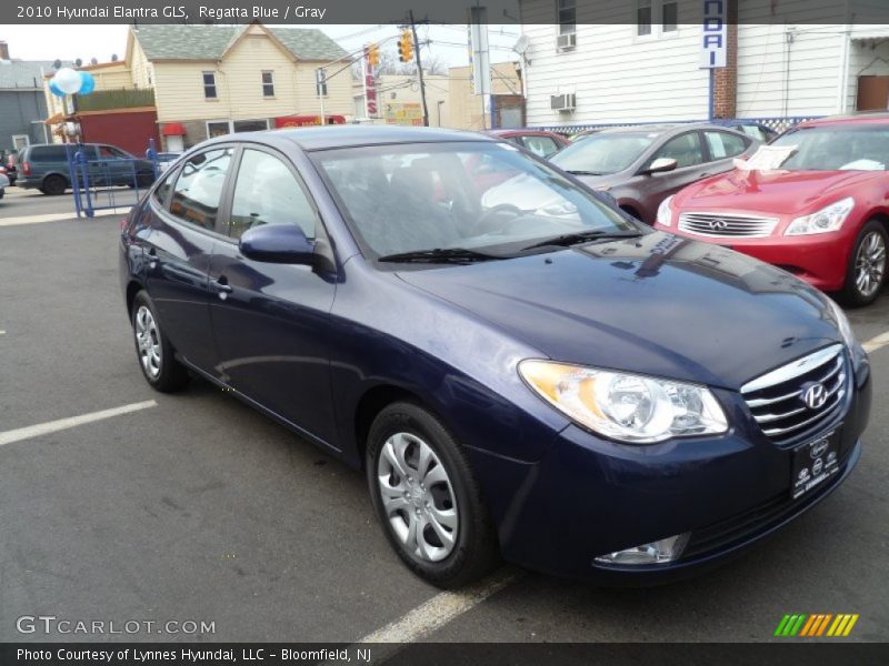 Regatta Blue / Gray 2010 Hyundai Elantra GLS