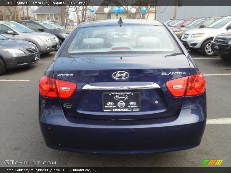 Regatta Blue / Gray 2010 Hyundai Elantra GLS