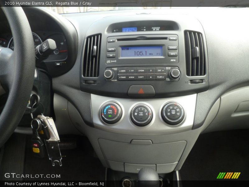 Regatta Blue / Gray 2010 Hyundai Elantra GLS